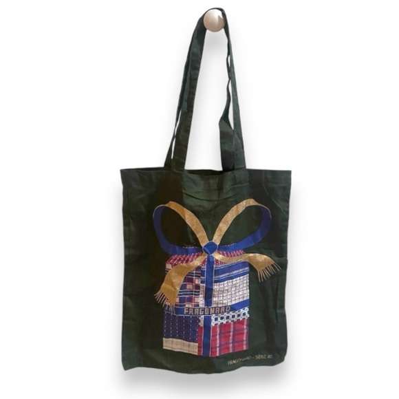 Fragonard Perfume France Green Tote Bag Series 40 Christmas 2022 Lightweight - Picture 1 of 9